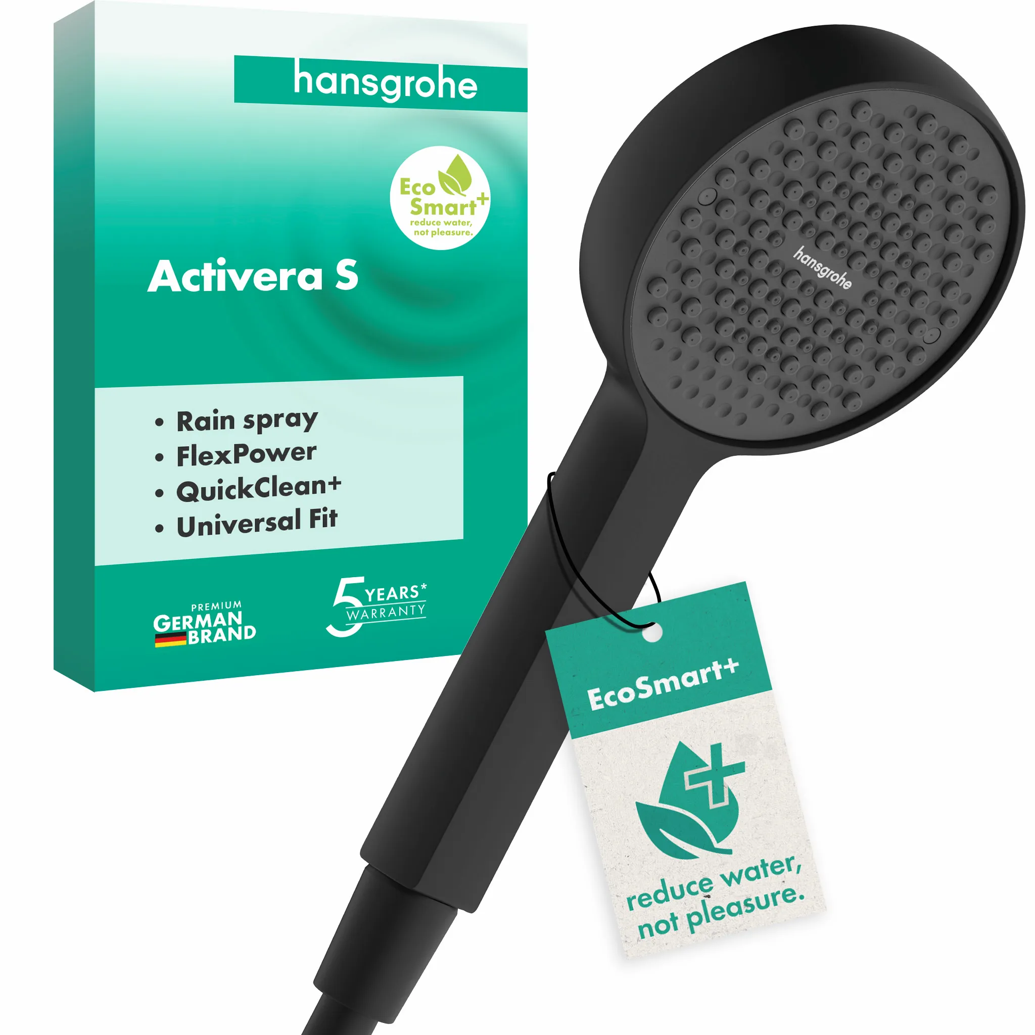 Hansgrohe Activera S Handbrause 95 1jet EcoSmart+ Mattschwarz Hansgrohe Activera S Handbrause 95 1jet EcoSmart+ Mattschwarz