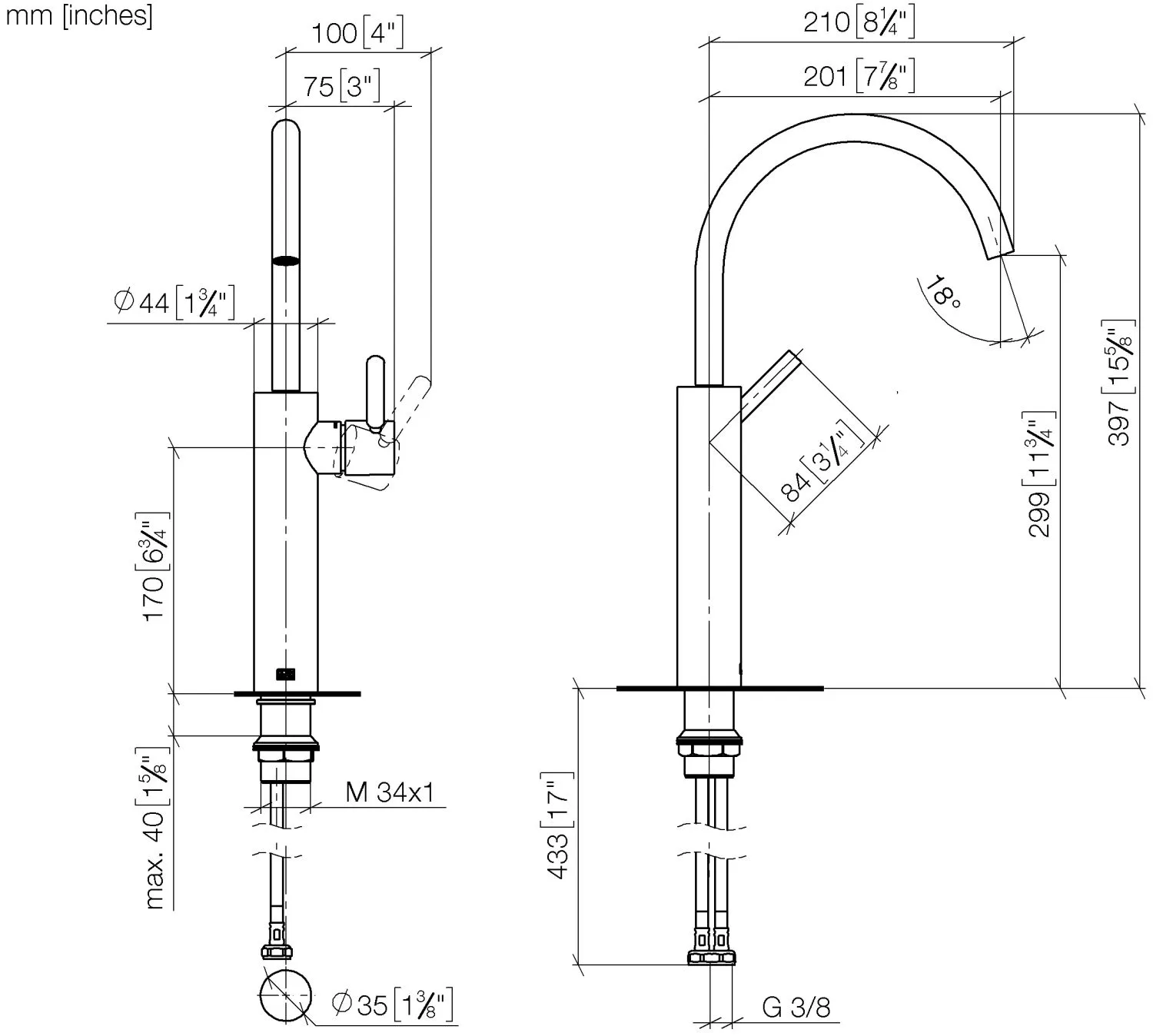 Waschtisch-Einhandbatterie mit erhöhtem Standfuß ohne Ablaufgarnitur META Chrom 33534661 Waschtisch-Einhandbatterie mit erhöhtem Standfuß ohne Ablaufgarnitur META Chrom 33534661