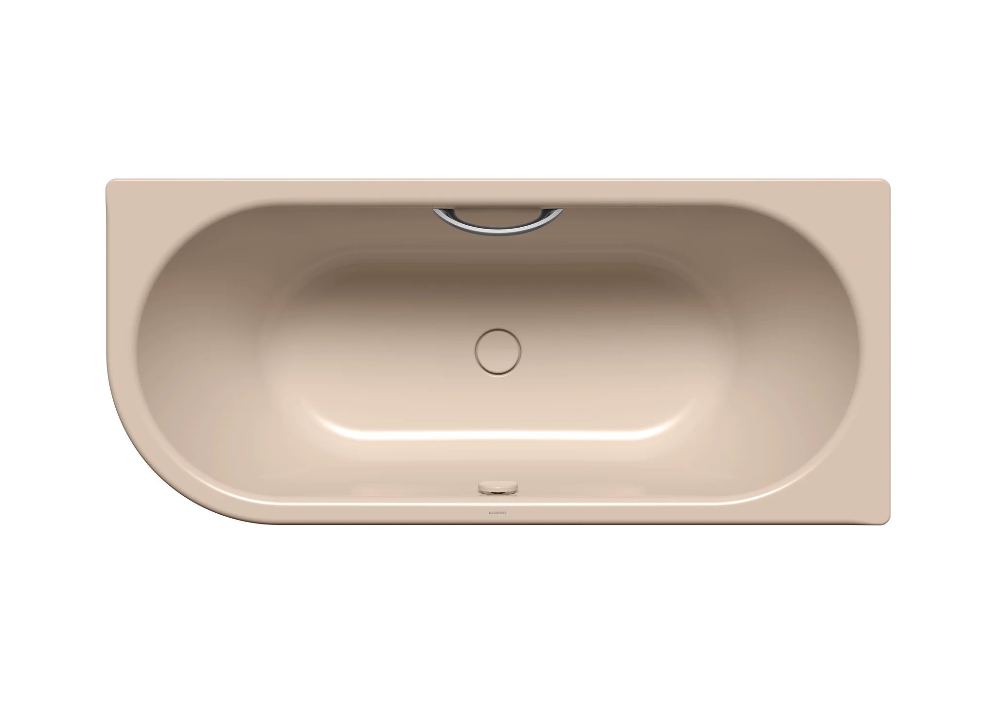 Kaldewei CENTRO DUO 1 LINKS Badewanne, oval, 1700x750 mm, 460 mm tief, bahamabeige mit Griffloch