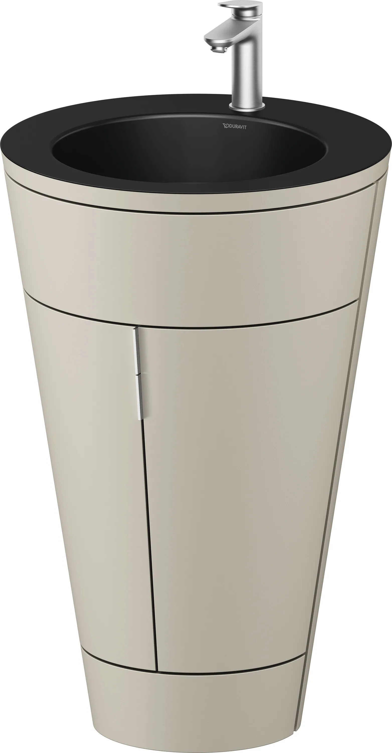 Duravit Waschtischunterschrank bodenstehend „Starck 1“ 56 × 86,4 × 60,5 cm in Schwarz Matt, mit Beleuchtung Duravit Waschtischunterschrank bodenstehend „Starck 1“ 56 × 86,4 × 60,5 cm in Schwarz Matt, mit Beleuchtung