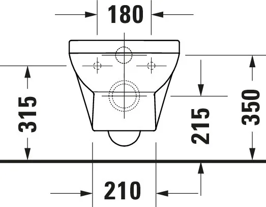 Wand-Tiefspül-WC Compact „No.1“ 36,5 × 40 × 48 cm, ohne Spülrand