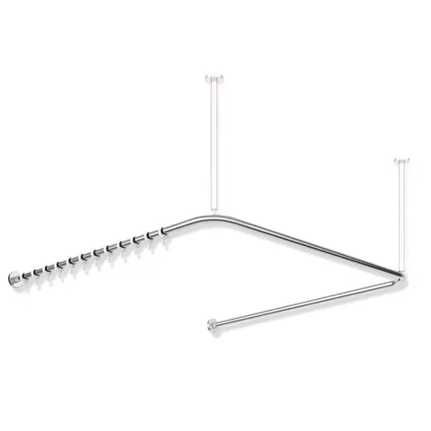 HEWI System 900 Vorhangstange, Edelstahl, verchromt, 1487x1475x1487 mm HEWI System 900 Vorhangstange, Edelstahl, verchromt, 1487x1475x1487 mm