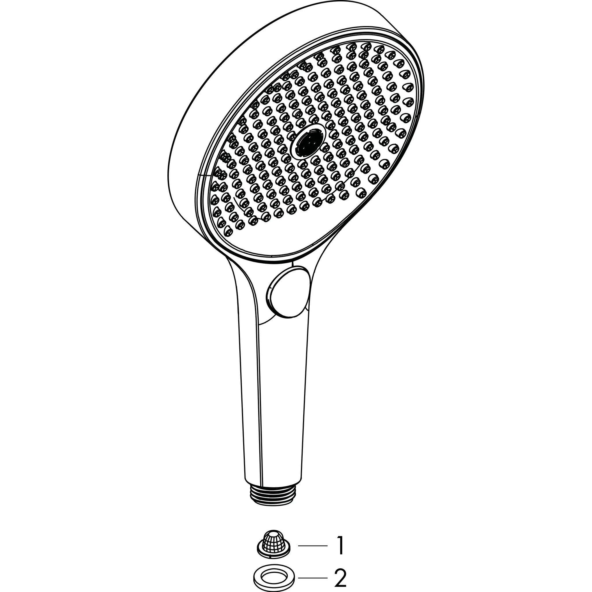 Hansgrohe Rainfinity Handbrause 130 3jet BBC, Brushed Black Chrome, Brausekopfgröße: 132 mm
