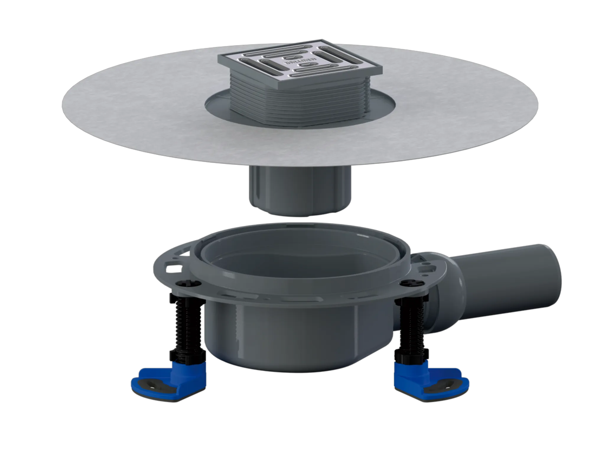 Bodenablauf DallDrain Pure, DN 50, 100 x 100 mm Bodenablauf DallDrain Pure, DN 50, 100 x 100 mm