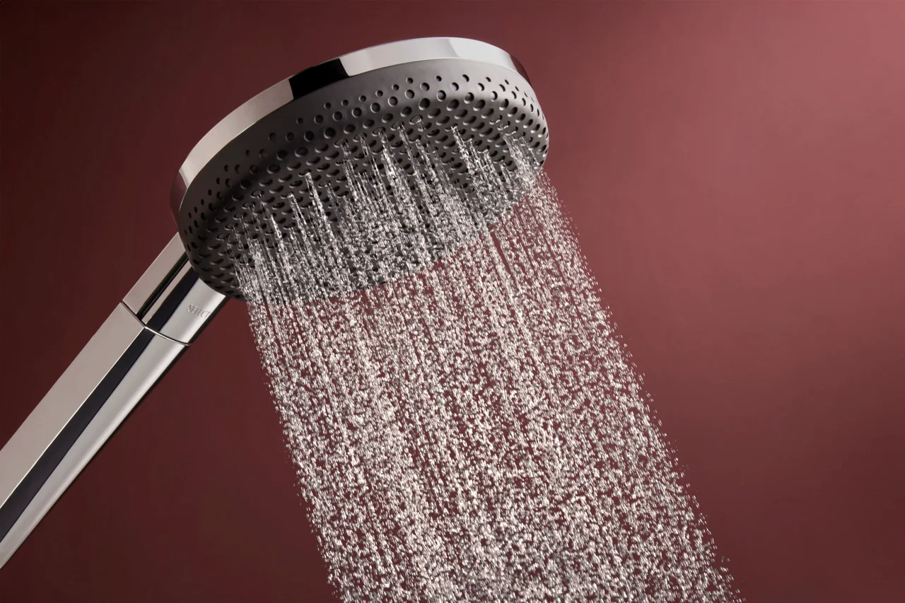 Hansgrohe Handbrause Raindance Alive Select S, Chrom, 125 mm Brausekopfgröße, 3 Strahlarten, QuickClean, Durchflussregler 12 l/min