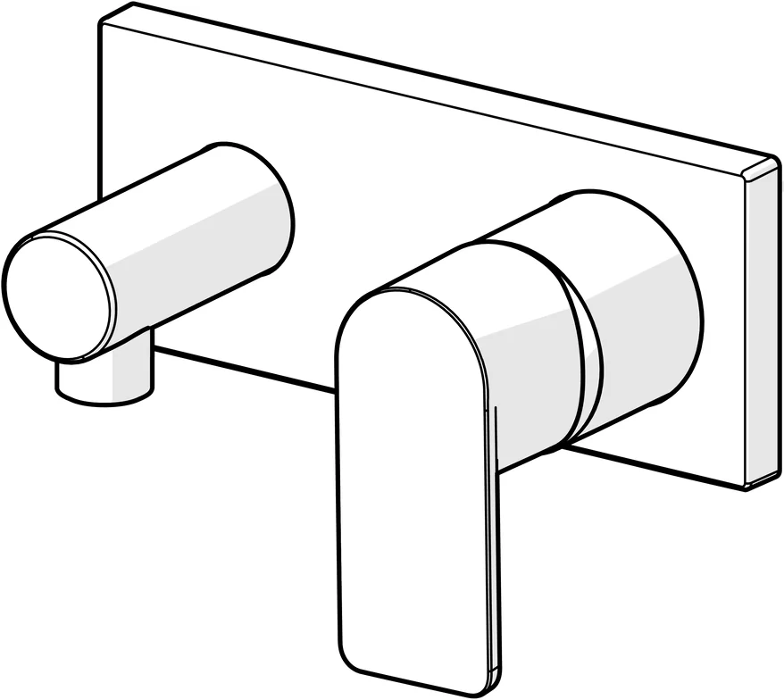 HansaSTELA Duscharmatur Einhebelmischer Fertigset für Brause-Batterie HansaSTELA 4456 Rosette eckig Chrom HansaSTELA Duscharmatur Einhebelmischer Fertigset für Brause-Batterie HansaSTELA 4456 Rosette eckig Chrom