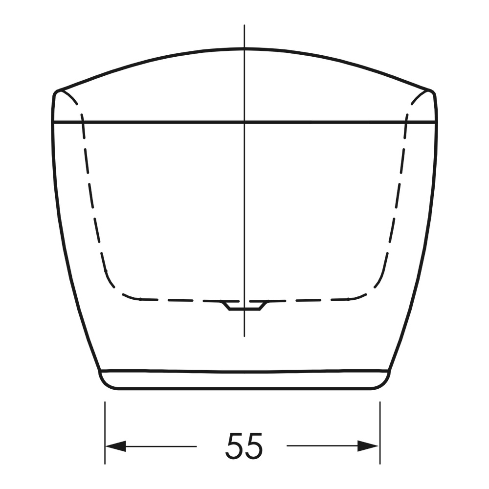 repaBAD Badewanne „Ferrara“ freistehend oval 180 × 85 cm, Mittelablauf in Weiß