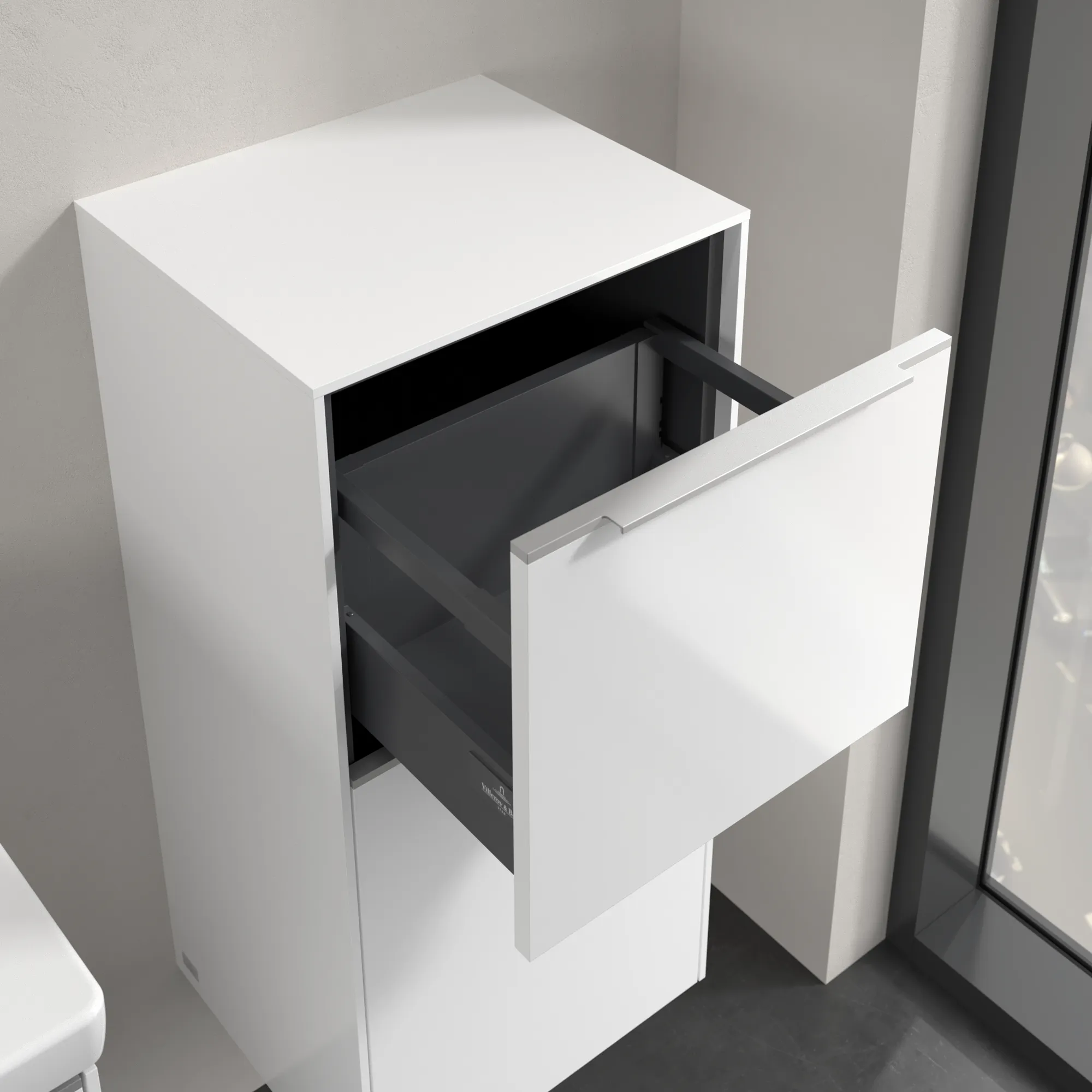 Villeroy & Boch Subway 3.0 Seitenschrank C59500, 400x860x362mm, Eckig, wandhängend, Anschlag rechts