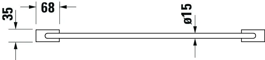 Duravit Handtuchablage „Karree“ 24 cm Duravit Handtuchablage „Karree“ 24 cm