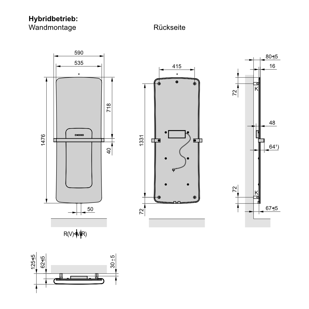 Hybridheizkörper „Folio Hybrid“ 53,5 × 147,6 cm in weiß Hybridheizkörper „Folio Hybrid“ 53,5 × 147,6 cm in weiß