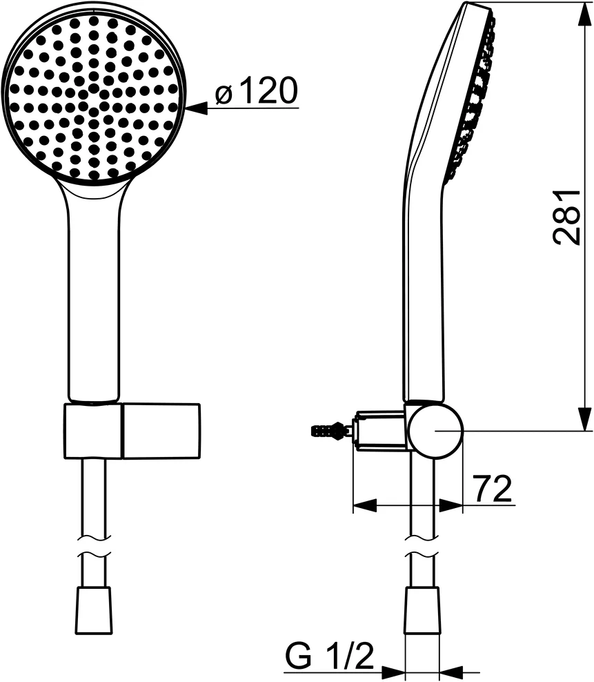 HansaACTIVEJET Handbrausegarnitur Hansaactivjet 8438 1-strahlig Chrom/Hellgrau HansaACTIVEJET Handbrausegarnitur Hansaactivjet 8438 1-strahlig Chrom/Hellgrau