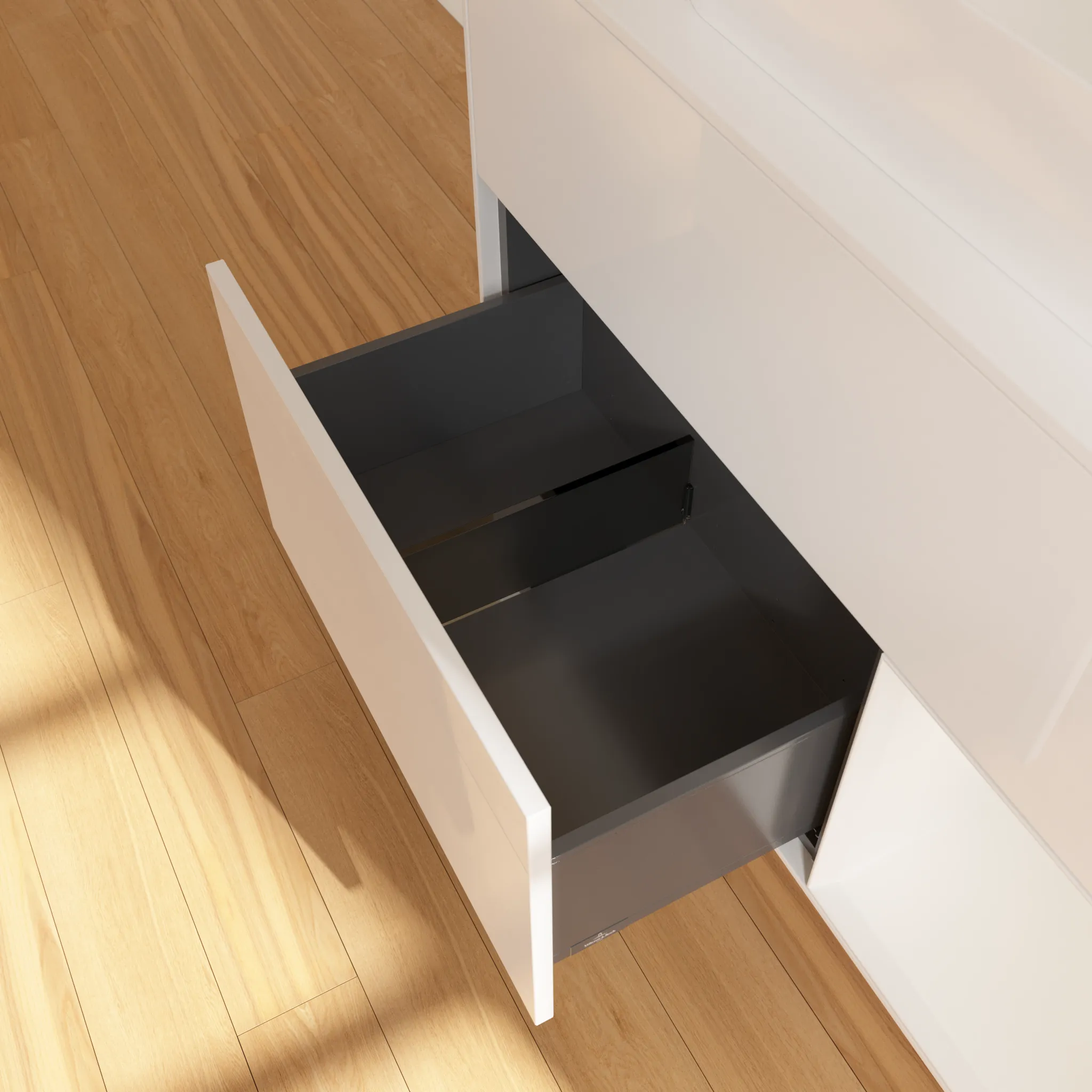 Villeroy & Boch Waschtischunterschrank „Finion“ für Schrankwaschtisch 1000 × 603 × 501 mm Glossy White Lacquer, für Becken mittig, mit Hahnlochbohrung