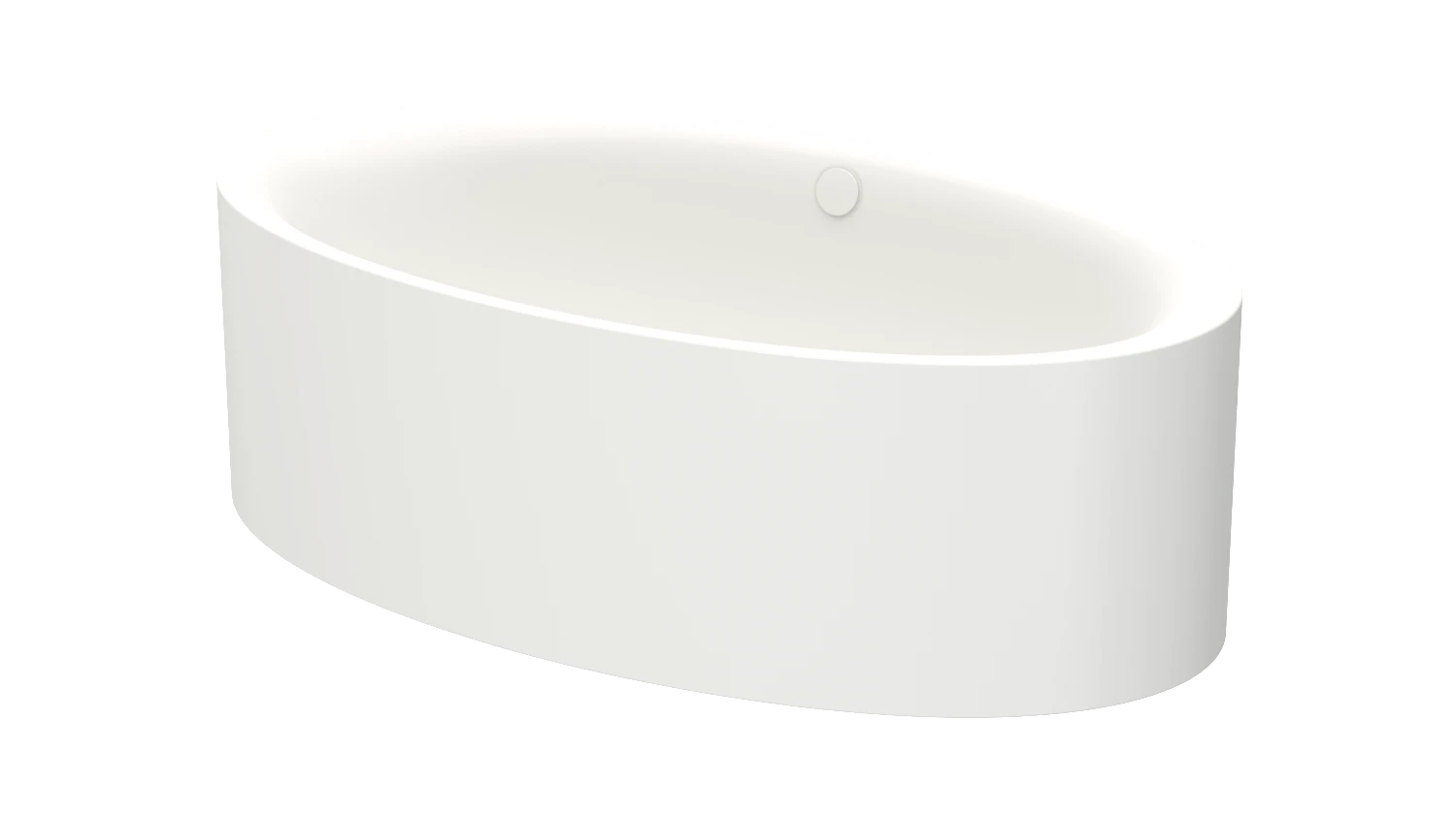 Bette oval Badewanne „BetteEve Oval Silhouette“ 180 × 100 cm in Snow