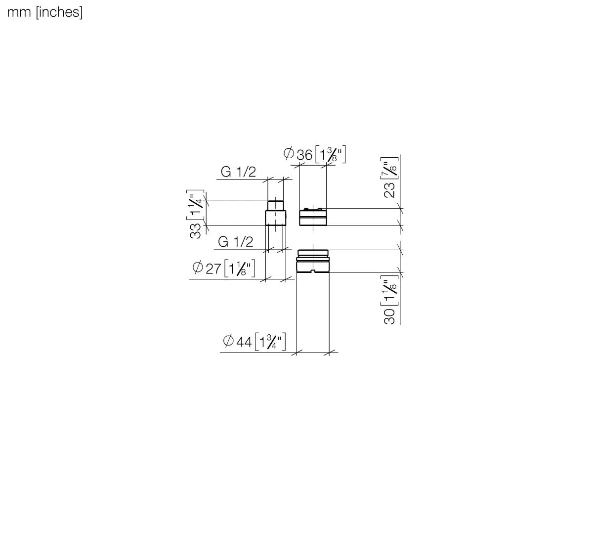 Dornbracht Verlängerung 20 mm Dornbracht Verlängerung 20 mm