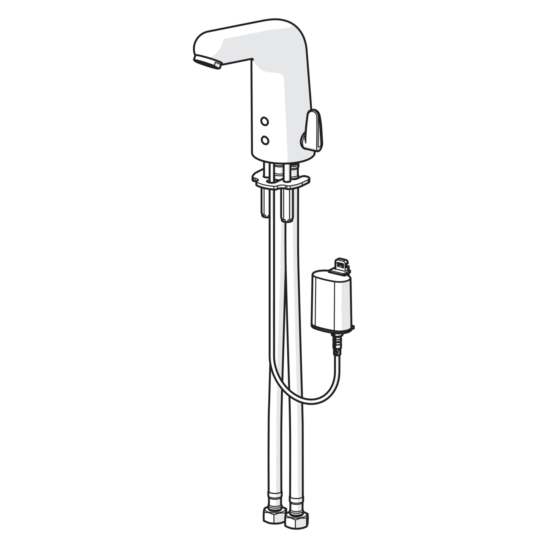 Hansa Waschtischarmatur, elektronisch „Medipro“ Ausladung 117 mm in Chrom Hansa Waschtischarmatur, elektronisch „Medipro“ Ausladung 117 mm in Chrom