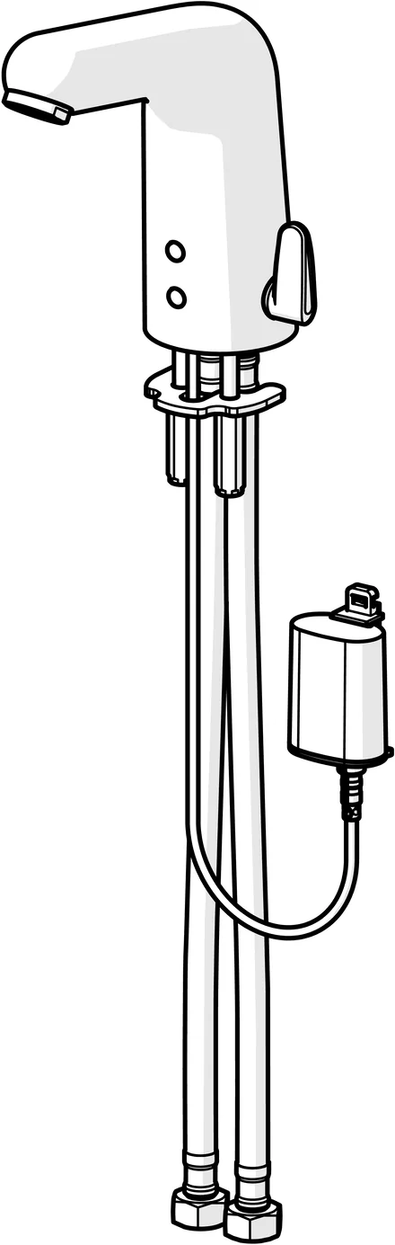 Hansa Waschtischarmatur, elektronisch „Medipro“ Ausladung 117 mm in Chrom Hansa Waschtischarmatur, elektronisch „Medipro“ Ausladung 117 mm in Chrom