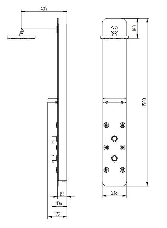 HSK gerahmte Schiebetür 3-teilig „Favorit“ Glas Chinchilla, Profile Weiß, H: 1850 mm HSK gerahmte Schiebetür 3-teilig „Favorit“ Glas Chinchilla, Profile Weiß, H: 1850 mm
