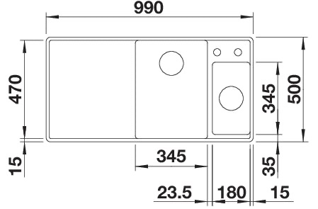 BLANCO AXIA III 6 S-F