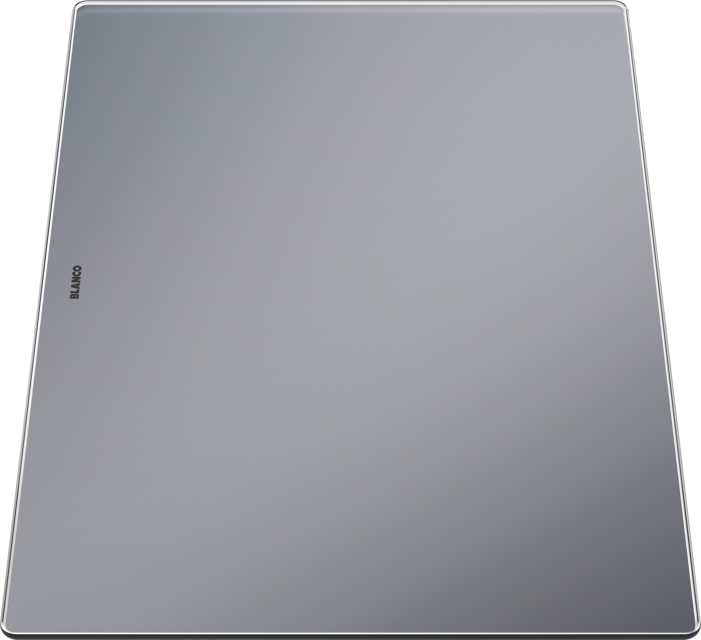 Schneidbrett aus Sicherheitsglas in silber Schneidbrett aus Sicherheitsglas in silber