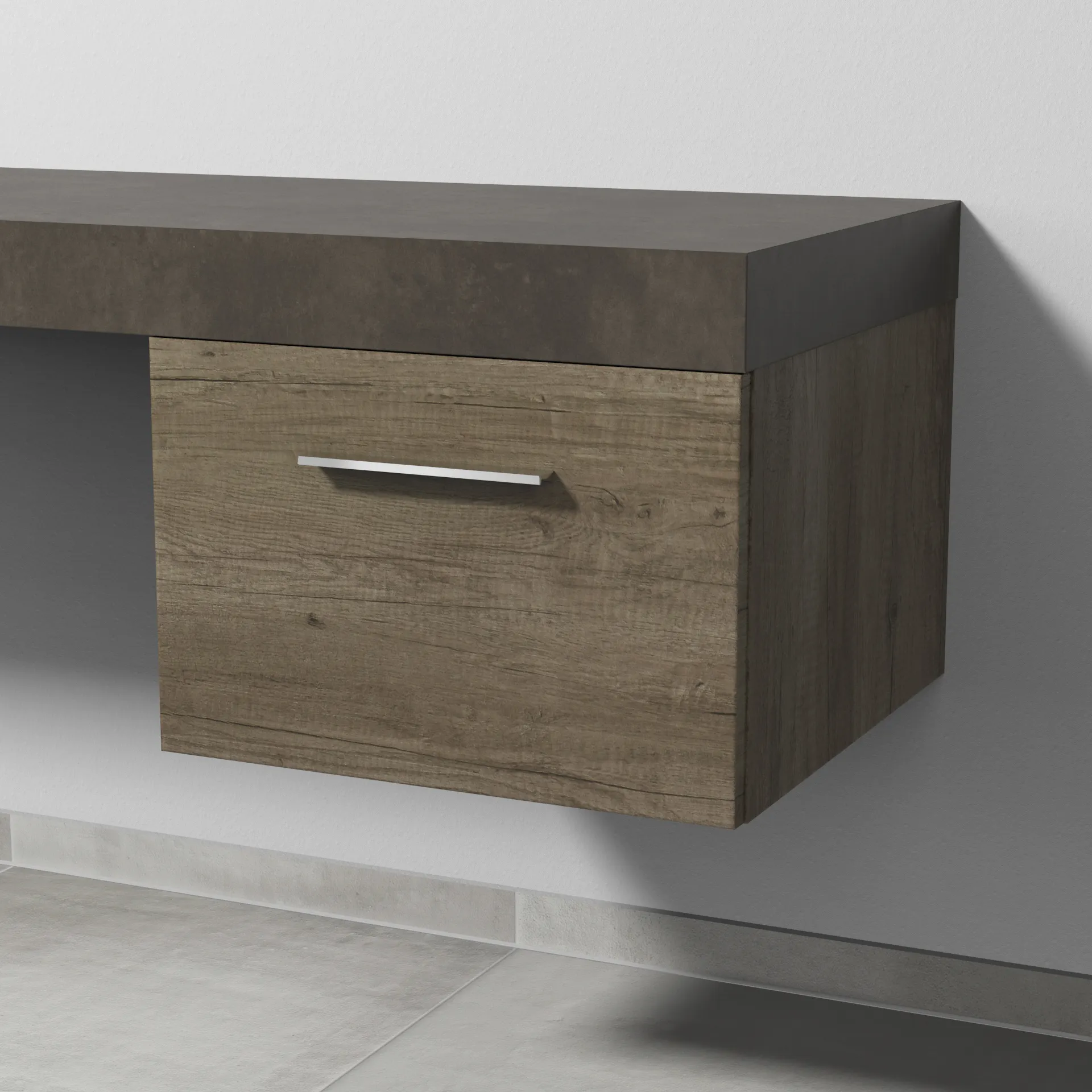 Sanipa Anbauschrank „2morrow“ 500 × 340 × 520 mm in Eiche Nebraska