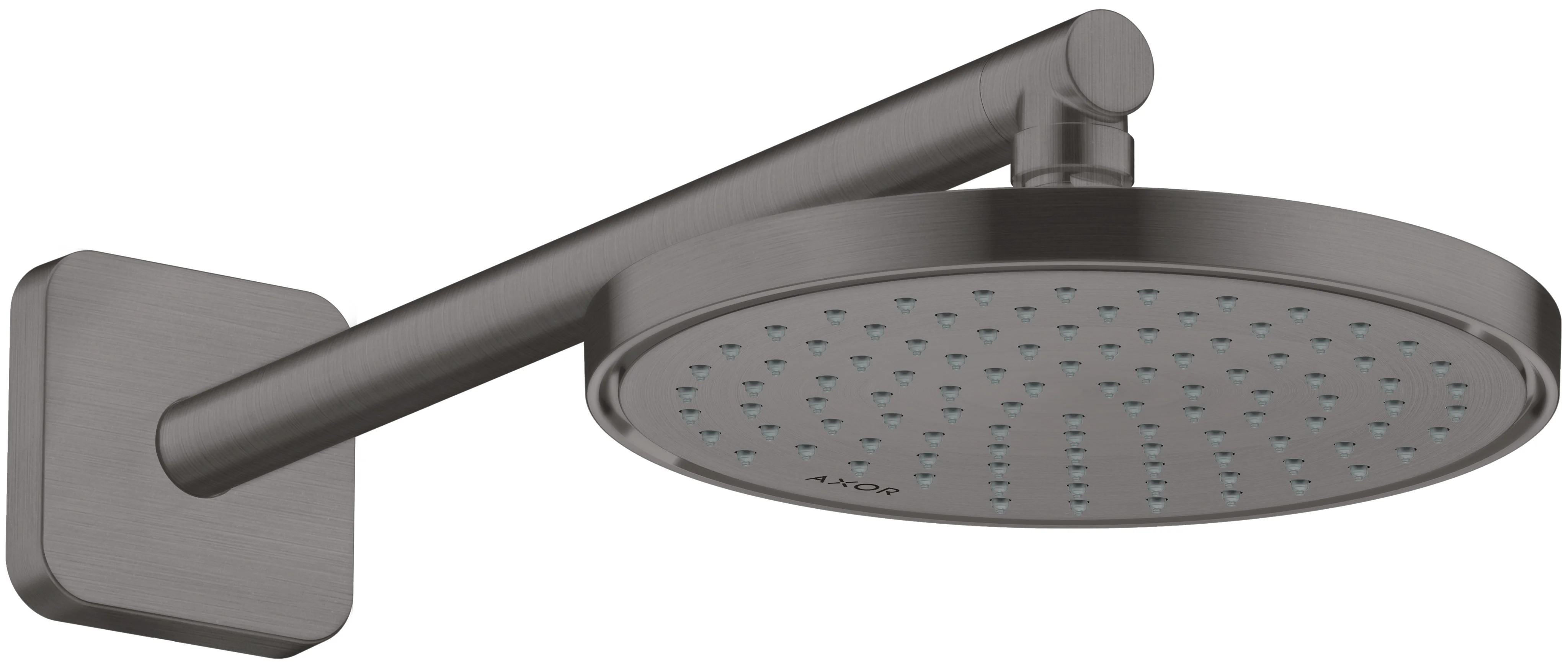 Hansgrohe AXOR ShowerSolutions Kopfbrause 220 1jet EcoSmart+ Brushed Black Chrome, 220 mm, verstellbarer Winkel, abnehmbar zur Reinigung Hansgrohe AXOR ShowerSolutions Kopfbrause 220 1jet EcoSmart+ Brushed Black Chrome, 220 mm, verstellbarer Winkel, abnehmbar zur Reinigung