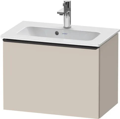 Duravit Waschtischunterschrank wandhängend „D-Neo“ 61 × 44 × 37,2 cm in Taupe Matt