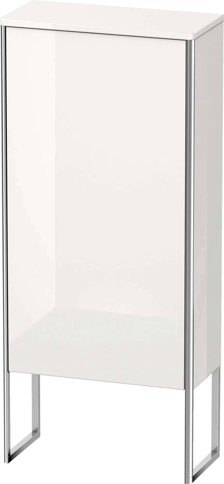 Duravit Halbhochschrank „XSquare“ 50 × 113,6 × 23,6 cm Weiß Hochglanz