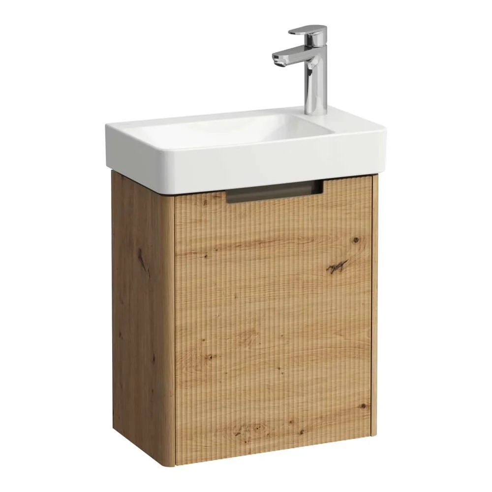 Laufen PRO X Bad-Paket mit Waschtisch, Unterschrank Juna, Hängeschrank rechts und Schranktür 480 x 280 mm in Eiche Laufen PRO X Bad-Paket mit Waschtisch, Unterschrank Juna, Hängeschrank rechts und Schranktür 480 x 280 mm in Eiche