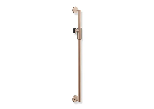 HEWI Brausehalterstange System 900, Edelstahl PVD, Achsmaß 900 mm, Ø 32 mm, magnetischer Brausehalter, Farbe Kupfer gebürstet HEWI Brausehalterstange System 900, Edelstahl PVD, Achsmaß 900 mm, Ø 32 mm, magnetischer Brausehalter, Farbe Kupfer gebürstet