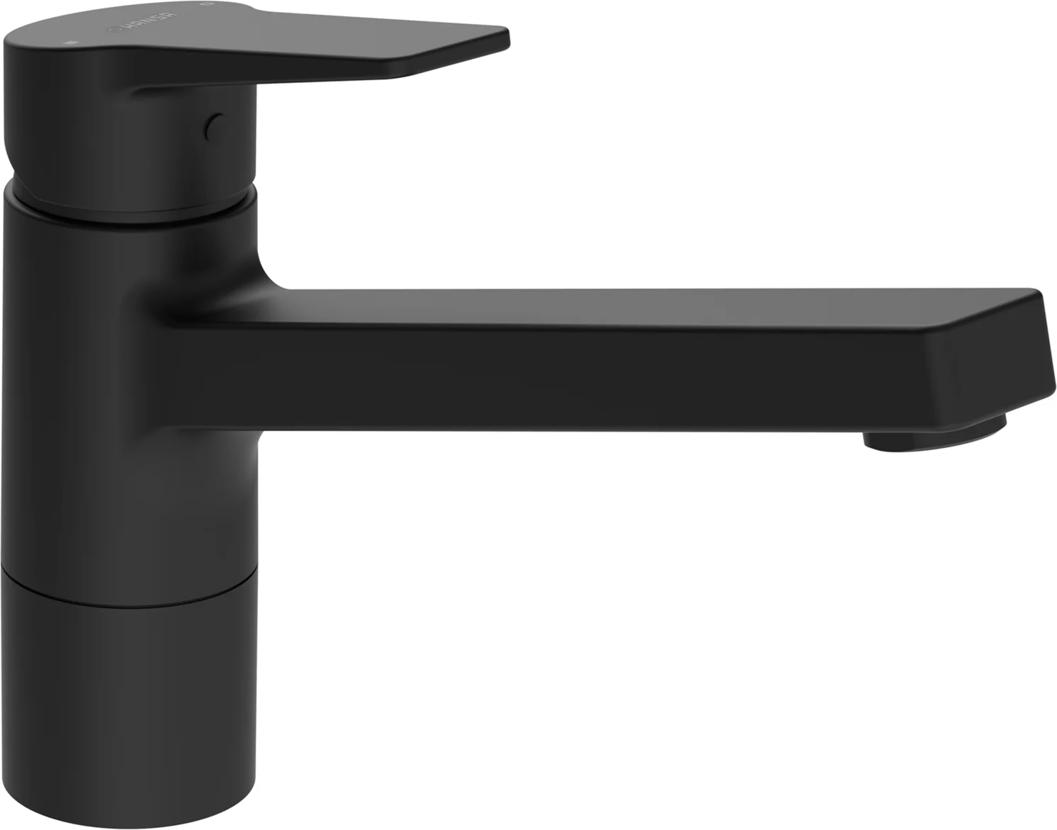 HansaTWIST Einhebelmischer Küchenarmatur HansaTWIST 0914 Ausladung 199 mm DN15 Matt-Schwarz HansaTWIST Einhebelmischer Küchenarmatur HansaTWIST 0914 Ausladung 199 mm DN15 Matt-Schwarz