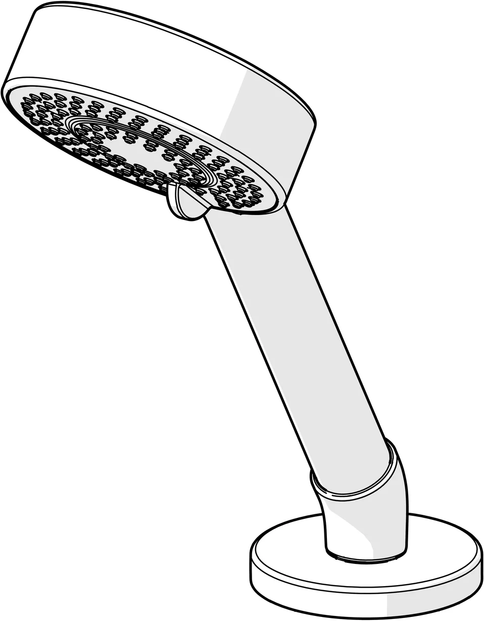 HansaBASICJET Handbrausegarnitur HansaBASICJET 0409 3-strahlig Chrom HansaBASICJET Handbrausegarnitur HansaBASICJET 0409 3-strahlig Chrom