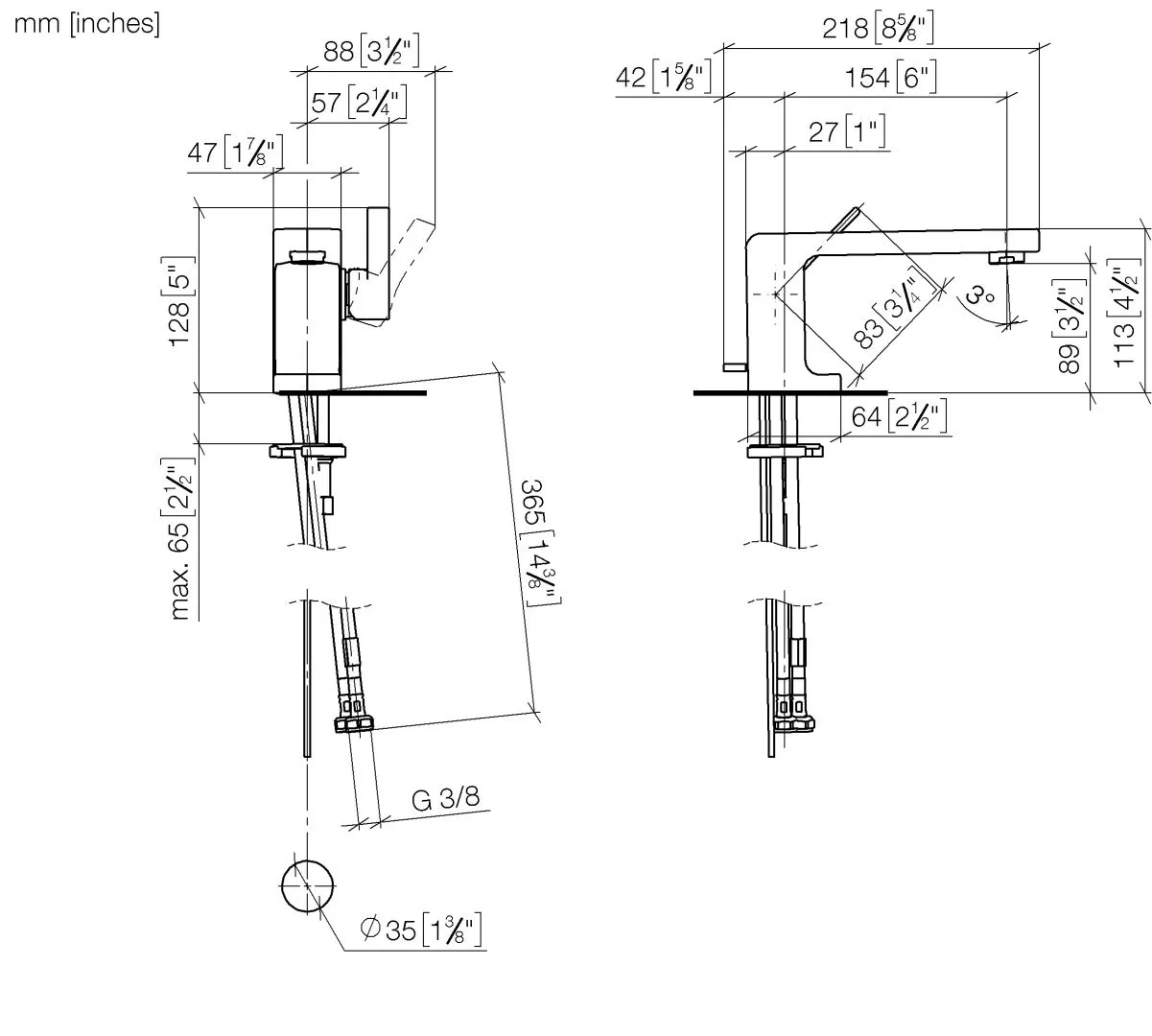 Waschtisch-Einhandbatterie mit Ablaufgarnitur LULU Chrom 33500710 Waschtisch-Einhandbatterie mit Ablaufgarnitur LULU Chrom 33500710