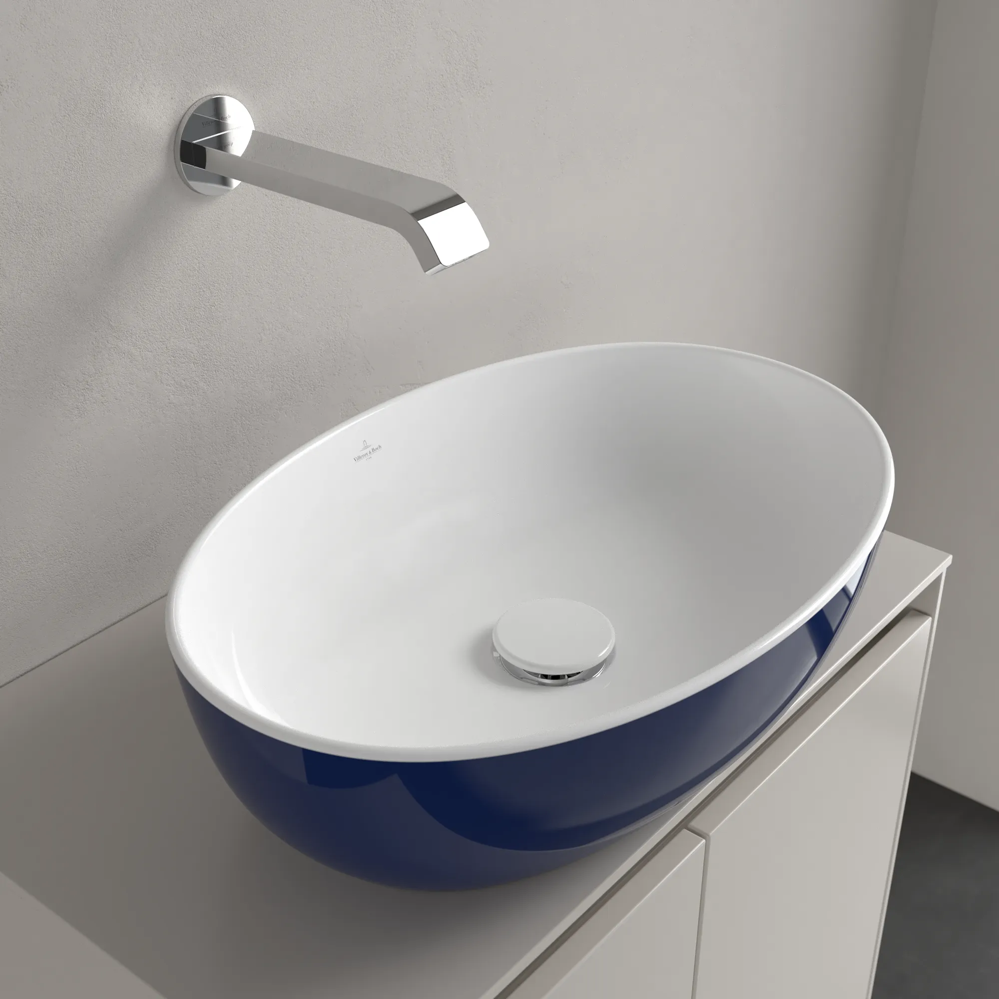Villeroy & Boch Aufsatzwaschtisch „Artis“ 480 × 325 × 135 mm in Deep Ocean Villeroy & Boch Aufsatzwaschtisch „Artis“ 480 × 325 × 135 mm in Deep Ocean