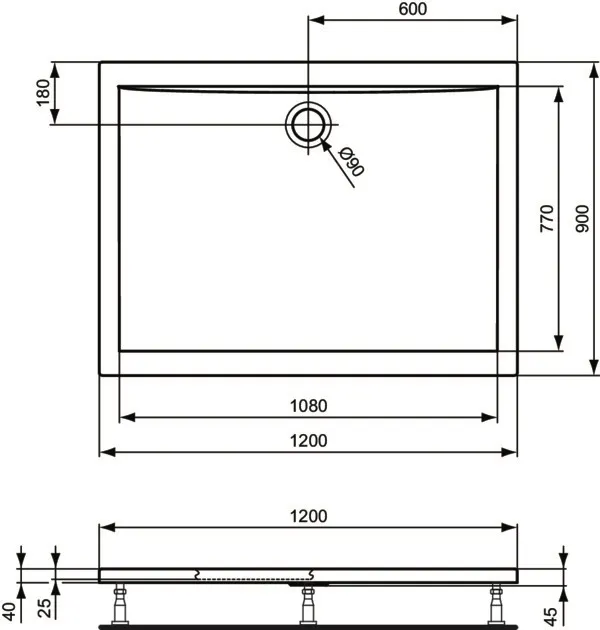 Ideal Standard Duschwanne „UltraLight“ Ideal Standard Duschwanne „UltraLight“