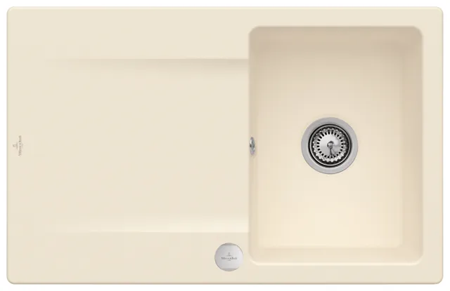 Villeroy & Boch Einbau-Küchenspülbecken „Siluet“ 45 800 × 510 × 220 mm in Ivory