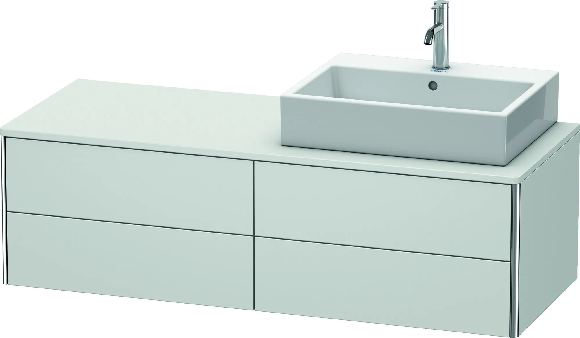 Duravit Waschtischunterschrank wandhängend „XSquare“ 140 × 40 × 54,8 cm Weiß Seidenmatt Duravit Waschtischunterschrank wandhängend „XSquare“ 140 × 40 × 54,8 cm Weiß Seidenmatt