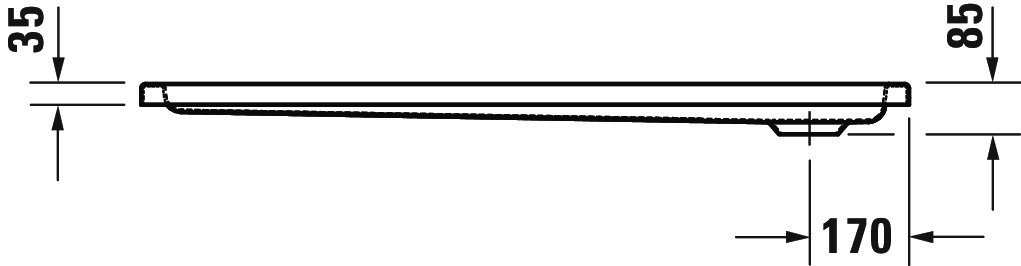 Duravit rechteck Duschwanne „D-Code“ 130 × 90 cm 