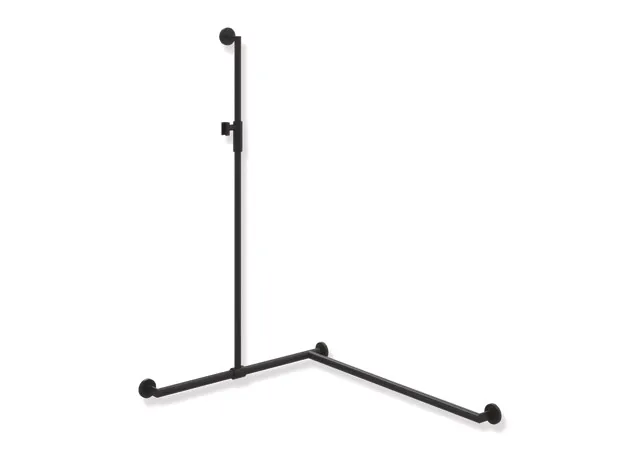 HEWI Haltegriff Ausführung rechts „System 900“ in Schwarz tiefmatt / Schwarz matt, Befestigung verdeckt HEWI Haltegriff Ausführung rechts „System 900“ in Schwarz tiefmatt / Schwarz matt, Befestigung verdeckt