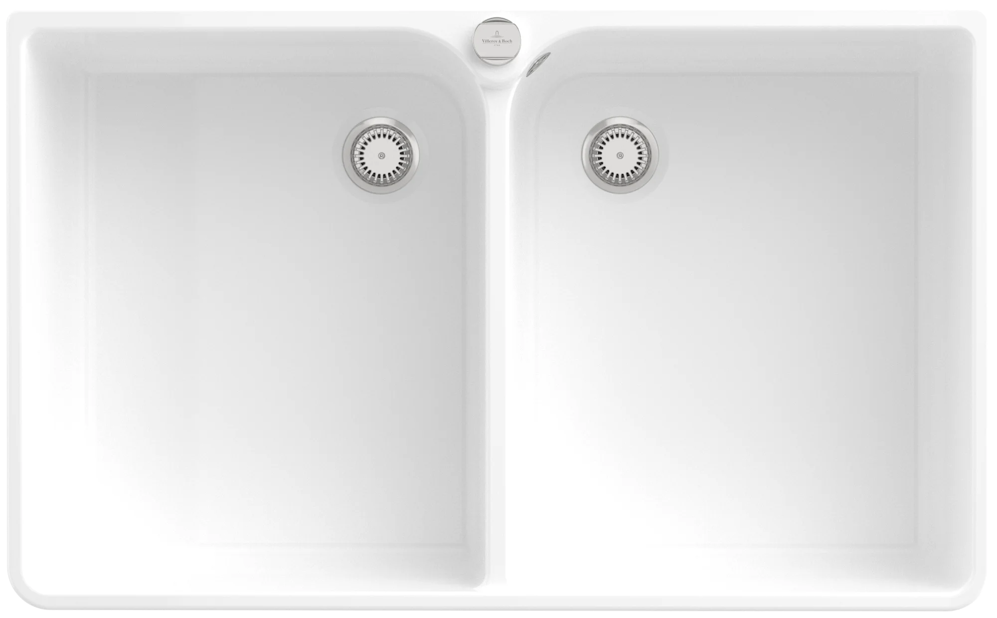 Villeroy & Boch Spülstein Doppelbecken 90 X 639002, 900x550 mm, Weiß