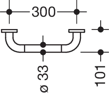 HEWI Haltegriff „Serie 801“ in Senfgelb