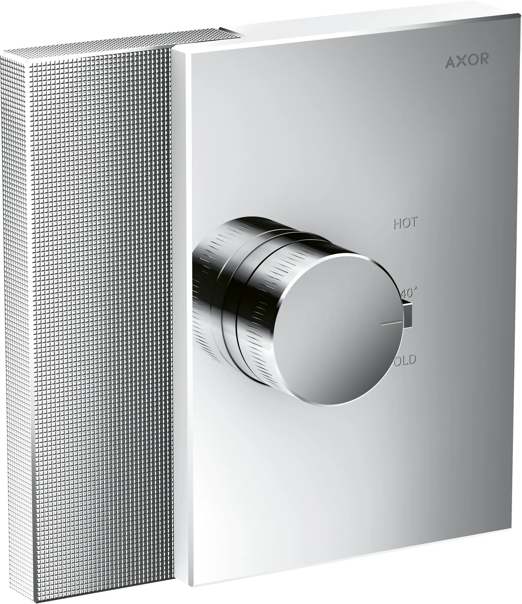 Thermostat Unterputz Axor Edge High Flow Fertigset Diamantschliff chrom