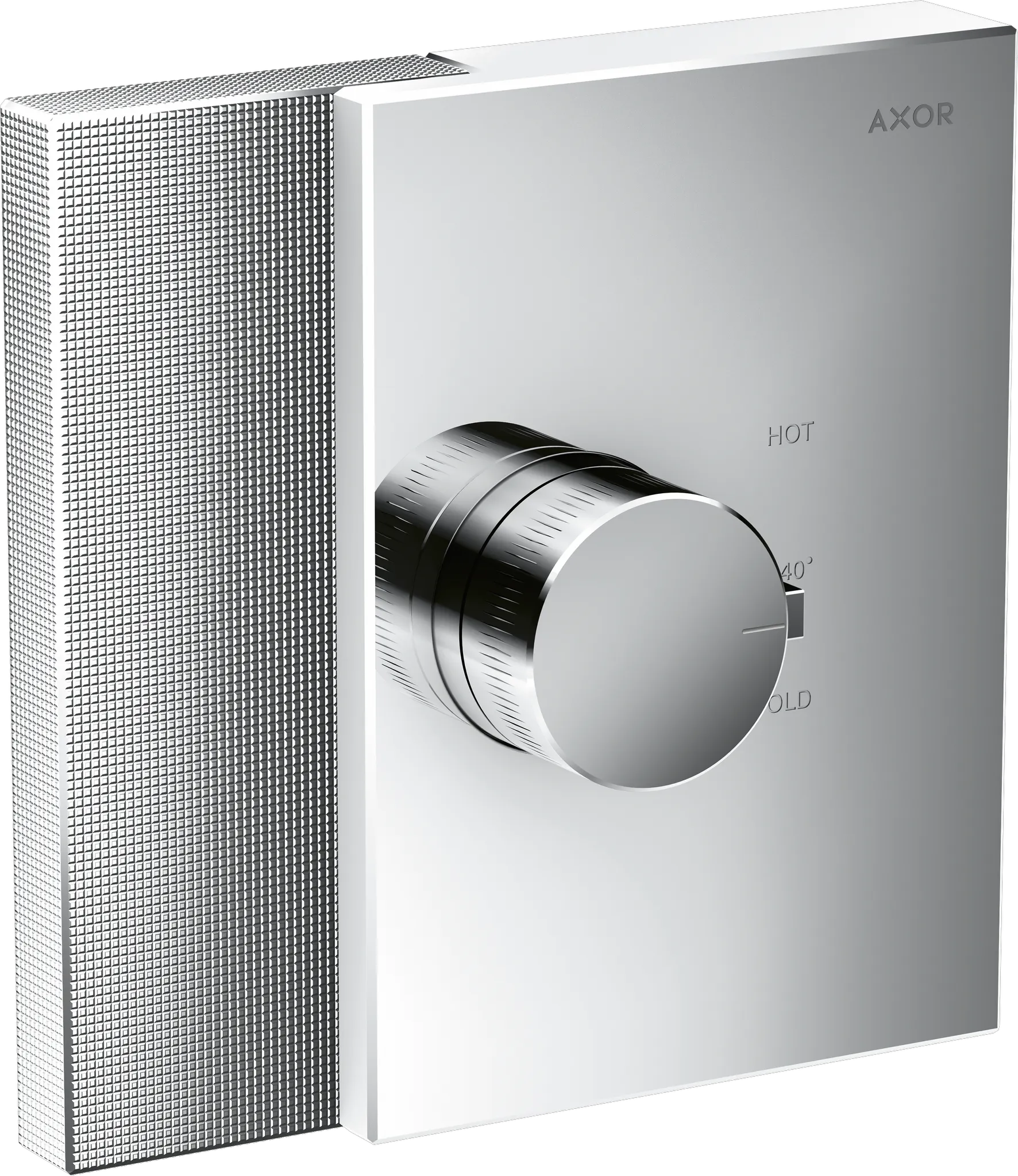 Thermostat Unterputz Axor Edge High Flow Fertigset Diamantschliff chrom Thermostat Unterputz Axor Edge High Flow Fertigset Diamantschliff chrom