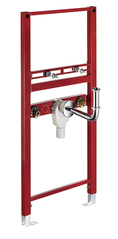 Waschtisch-Modul MONTUS, für Ständerwand- oder Vorwandmontage. Für wandhängende, barrierefreie Waschtische, B 50 cm x H 115 cm, Rahmen pulverbeschichtet Waschtisch-Modul MONTUS, für Ständerwand- oder Vorwandmontage. Für wandhängende, barrierefreie Waschtische, B 50 cm x H 115 cm, Rahmen pulverbeschichtet