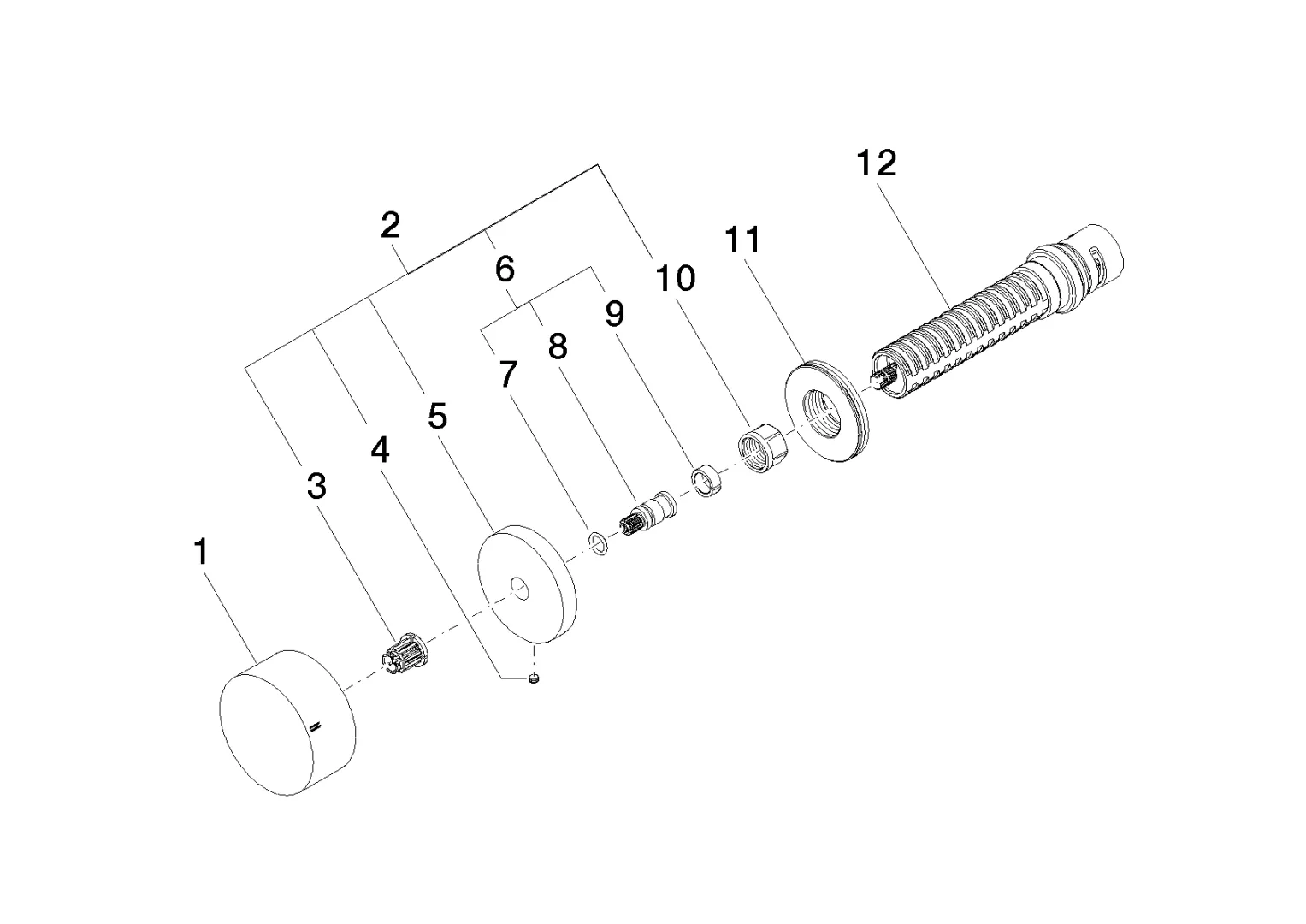 Dornbracht UP-Dreiwege-Umstellung - Chrom Dornbracht UP-Dreiwege-Umstellung - Chrom