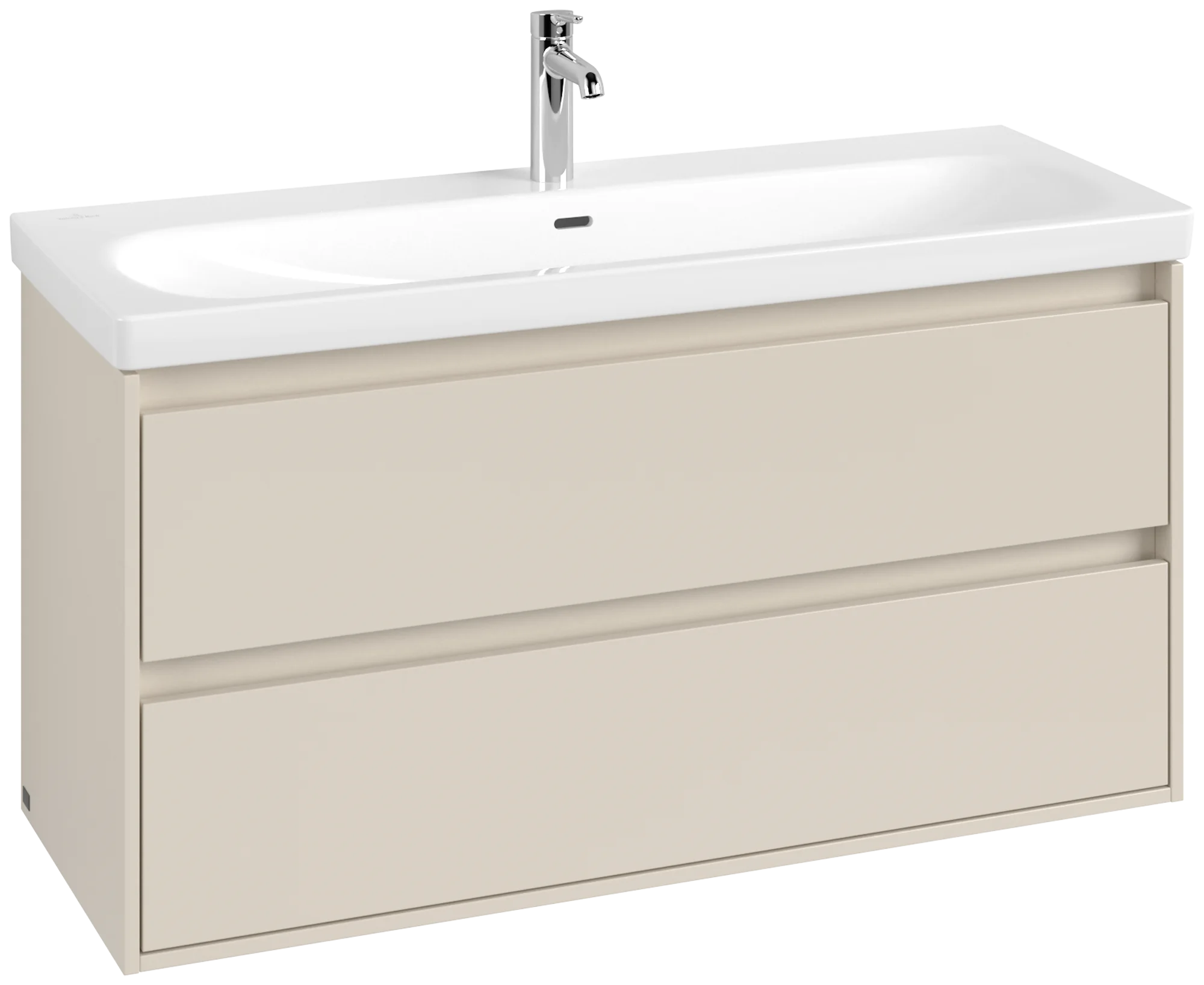 Villeroy & Boch Waschbeckenunterschrank Skyla C80000, Cashmere Grey, 1172x596x439 mm, 1 Auszug, 2 Auszüge, mittige Wanneneinbauposition Villeroy & Boch Waschbeckenunterschrank Skyla C80000, Cashmere Grey, 1172x596x439 mm, 1 Auszug, 2 Auszüge, mittige Wanneneinbauposition