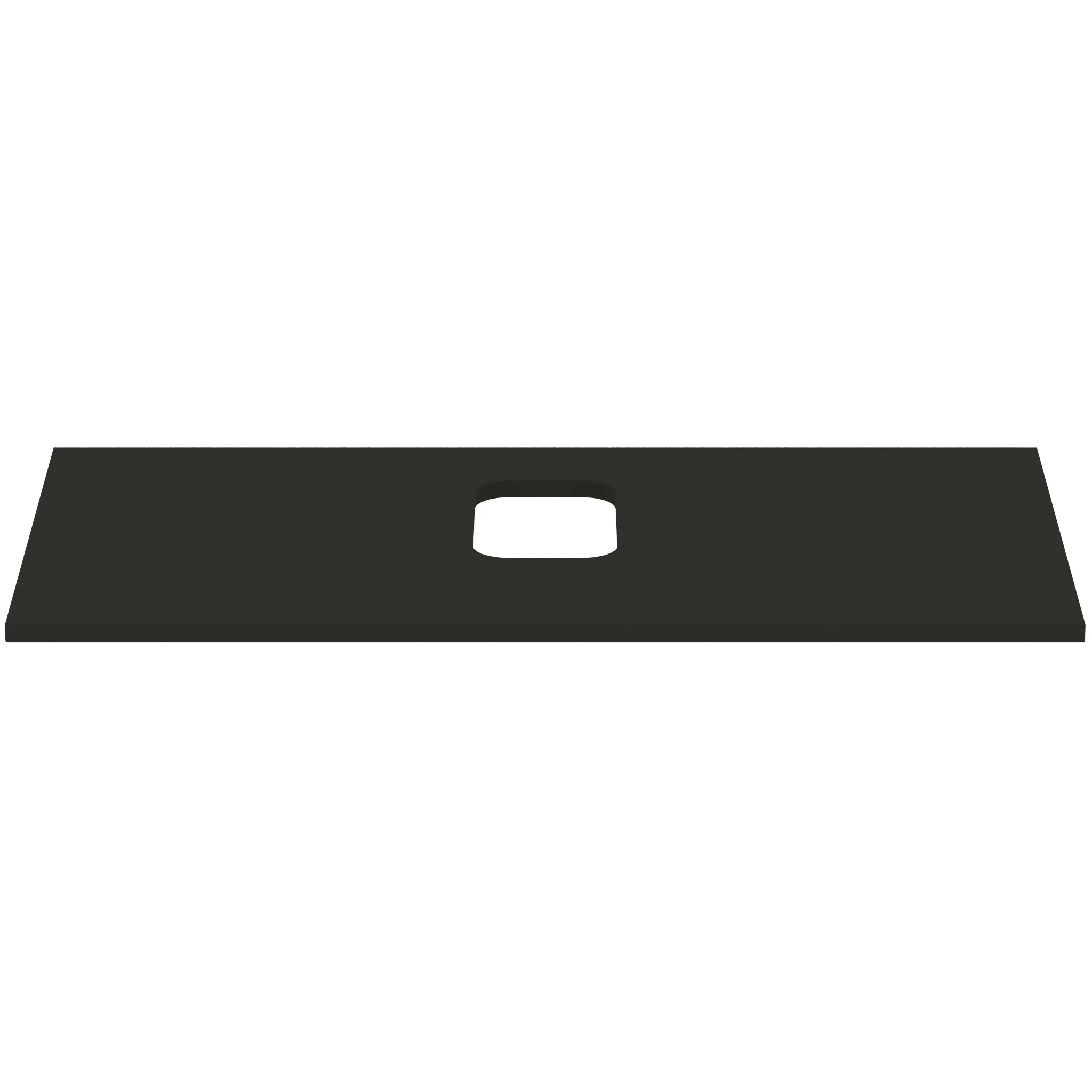 Waschtischplatte i.life B mittiger Ausschnitt für eine Schale 1002x507x18mm Weiß matt