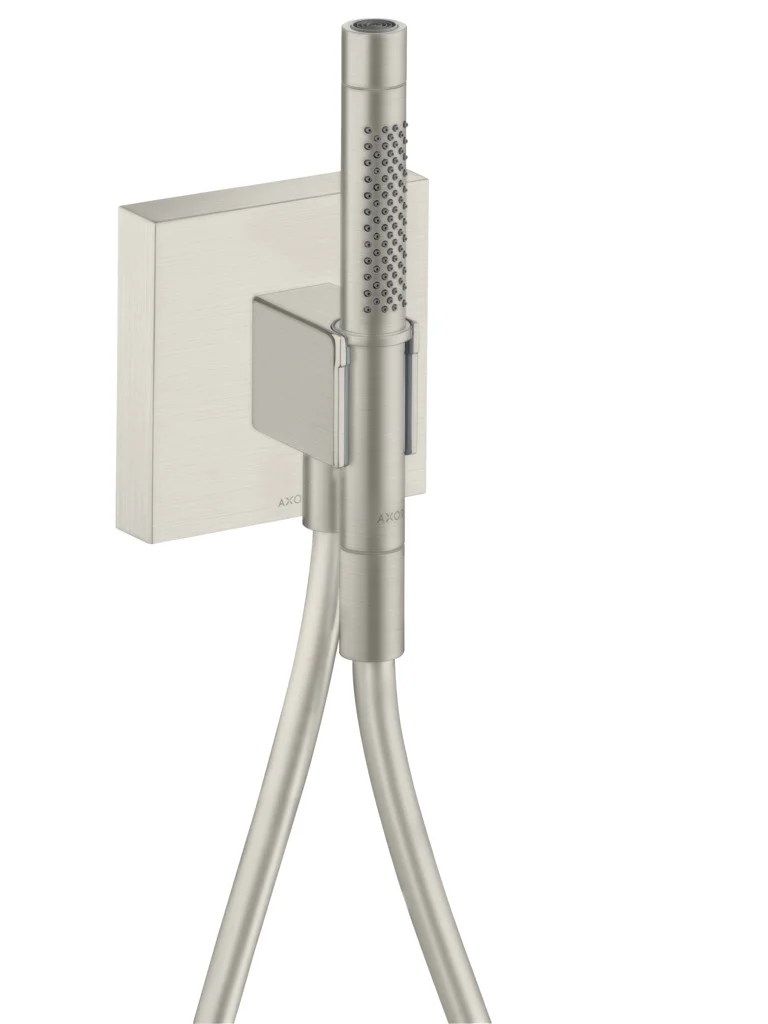 Hansgrohe AXOR Starck Portereinheit mit Stabhandbrause – Edelstahl Optic, Brausekopf 68 x 24 mm, Schlauchlänge 1.250 mm Hansgrohe AXOR Starck Portereinheit mit Stabhandbrause – Edelstahl Optic, Brausekopf 68 x 24 mm, Schlauchlänge 1.250 mm