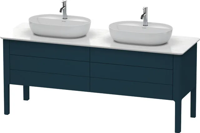 Duravit Waschtischunterschrank bodenstehend „Luv“ 173,3 × 74,3 × 57 cm Nachtblau Seidenmatt Duravit Waschtischunterschrank bodenstehend „Luv“ 173,3 × 74,3 × 57 cm Nachtblau Seidenmatt