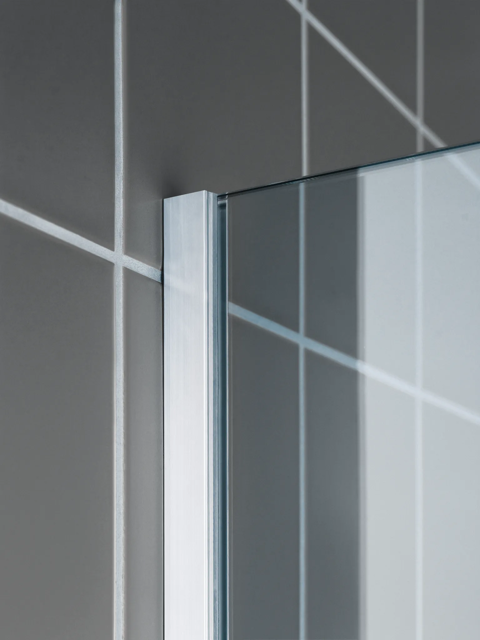 Kermi Duschdesign Walk-In-Duschkabine WALK-IN Wall „FILIA“ Glas Klar, Profile Silber Hochglanz, BV: 775 - 775 mm H: 2000 mm