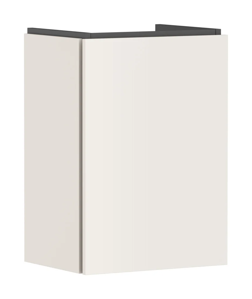 Hansgrohe Waschtischunterschrank Xilesa E, Sandbeige Matt, 430x330 mm, mit Türanschlag links und SoftClose-Funktion Hansgrohe Waschtischunterschrank Xilesa E, Sandbeige Matt, 430x330 mm, mit Türanschlag links und SoftClose-Funktion
